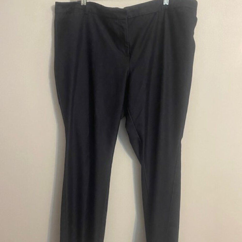 Van Heusen Modern Fit Blue Stretch wide-leg trousers, size 18